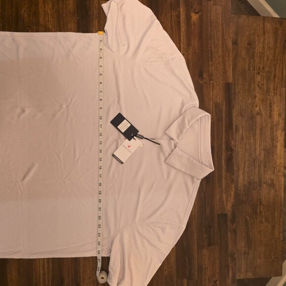 Michel Rouen Men's Performance Polo Shirt 2XL Lavender Heather Golf MRPS034 - Picture 2 of 5